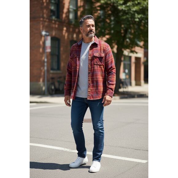 Levi’s Other - Levi’s Red Plaid Flannel Button Up Shirt Mens M